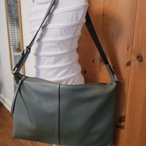 All saints edbury leather handbag